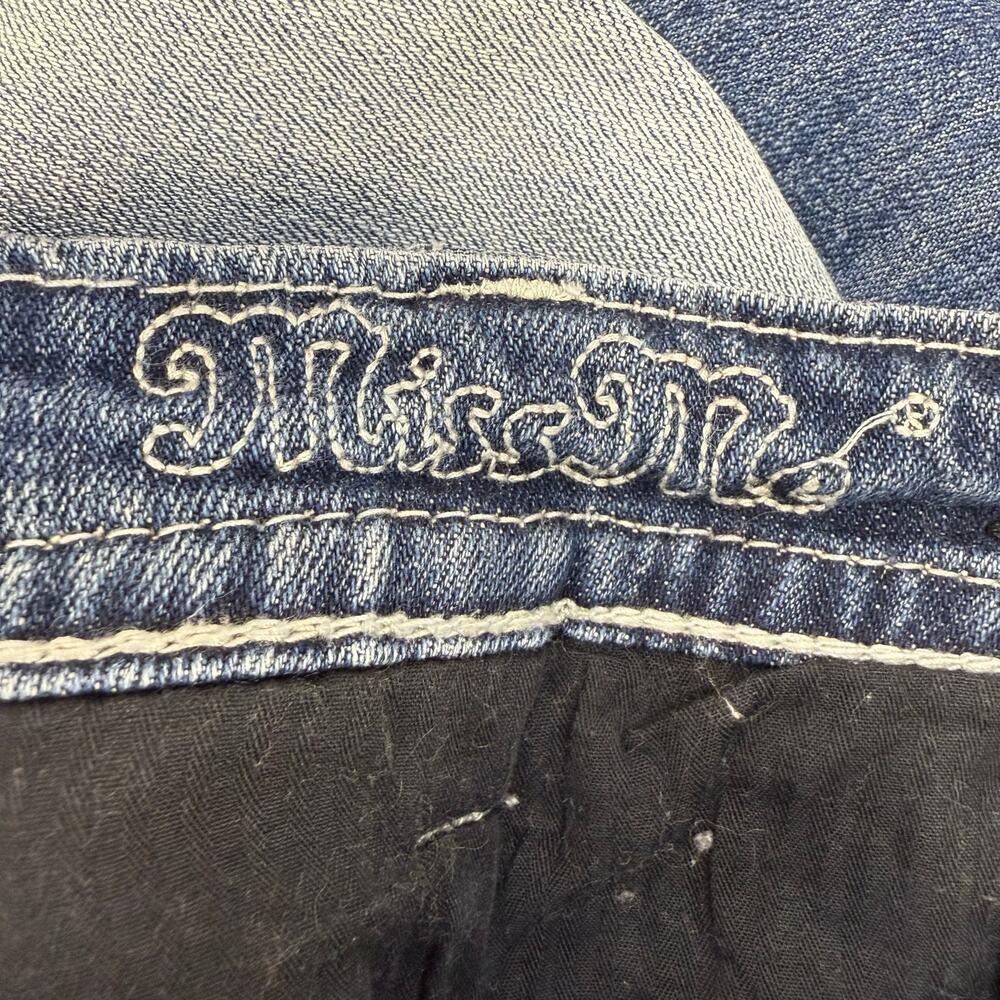 Miss Me Jeans Women's 27x33 (4) Blue Signature Boot Tall Western Bling EUC - Picture 8 of 16